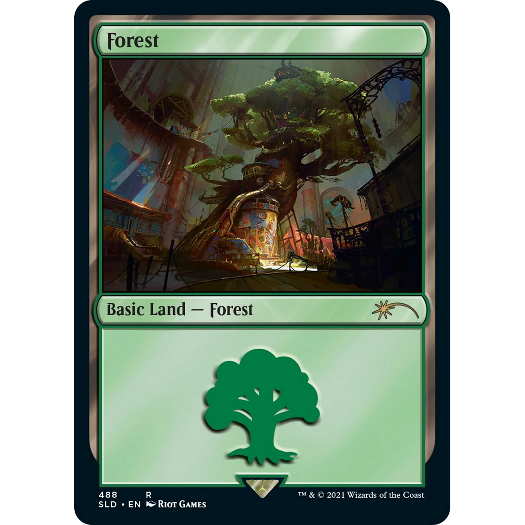 Forest (Secret Lair x Arcane: Lands) (SLD-488) - Secret Lair Drop