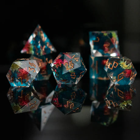 Aloha Sharp-Edged - 7-set Resin Dice