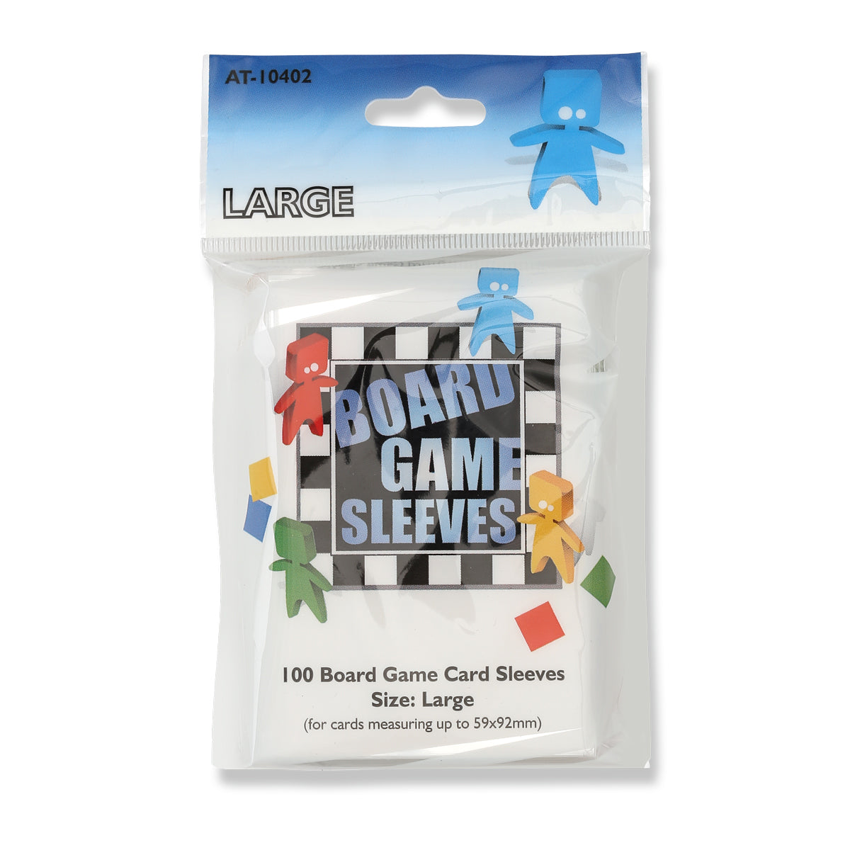 Large Clear 100ct Board Game Sleeves