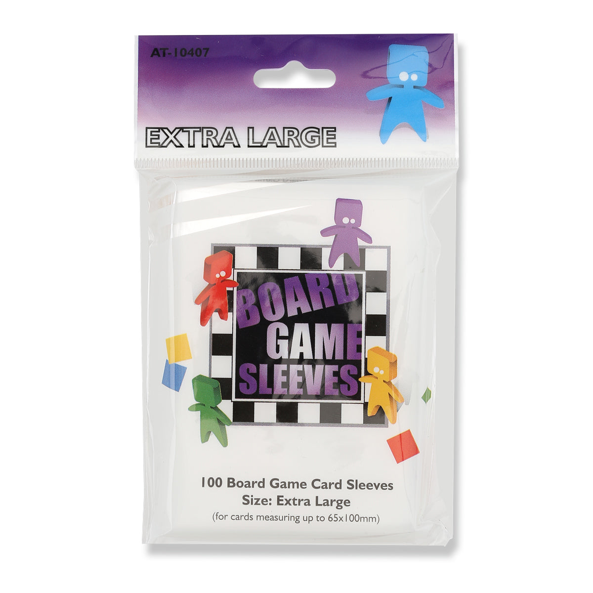 Extra Large Clear 100ct Board Game Sleeves