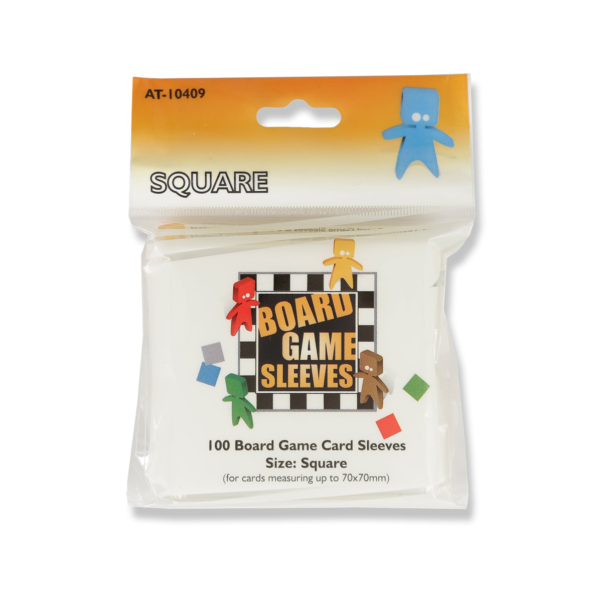 Square Clear 100ct Board Game Sleeves