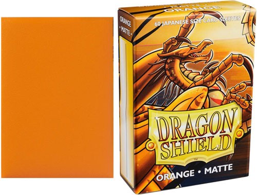 Dragon Shield Japanese Size 60ct Sleeves: Orange Matte