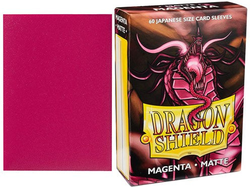 Dragon Shield Japanese Size 60ct Sleeves: Magenta Matte