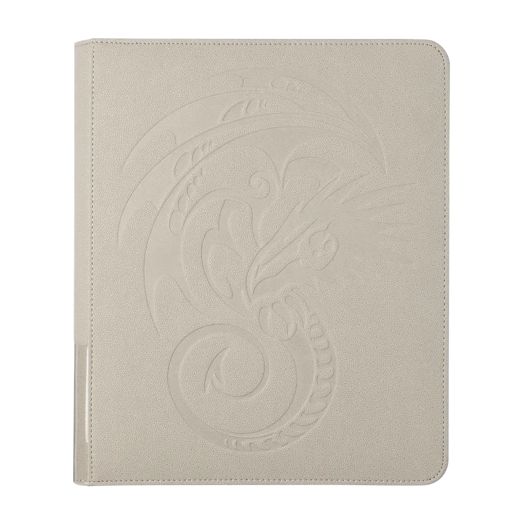 Dragon Shield: Ashen White 360 Card Codex Zipster Binder