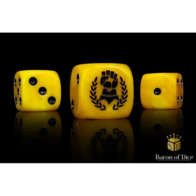 Baron of Dice: Almighty Hand Round Wargaming D6 Set 25c