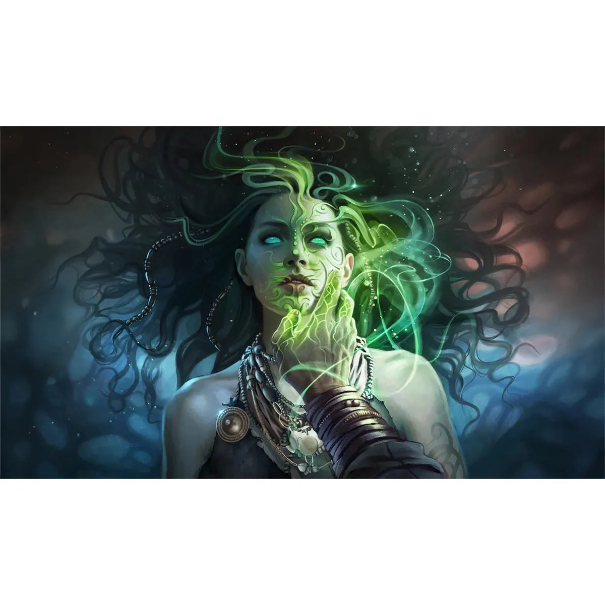 Magic the Gathering: Playmat: Magali Villeneuve: Ancestral Mask (Stitched Edge Playmats)(Pre-Order)