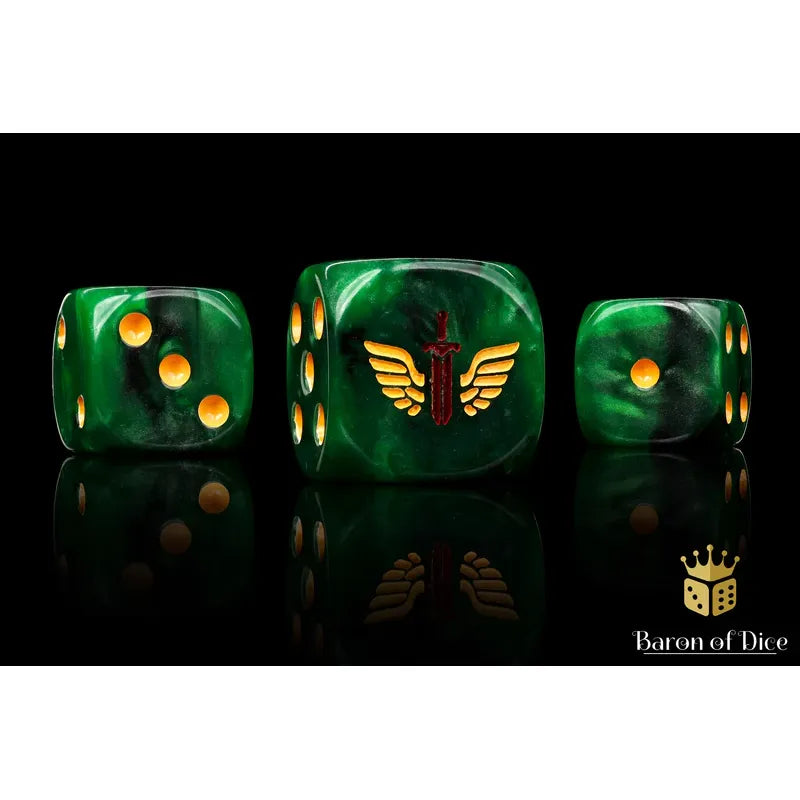 Baron of Dice: Angels of Death Round Wargaming D6 Set 25c