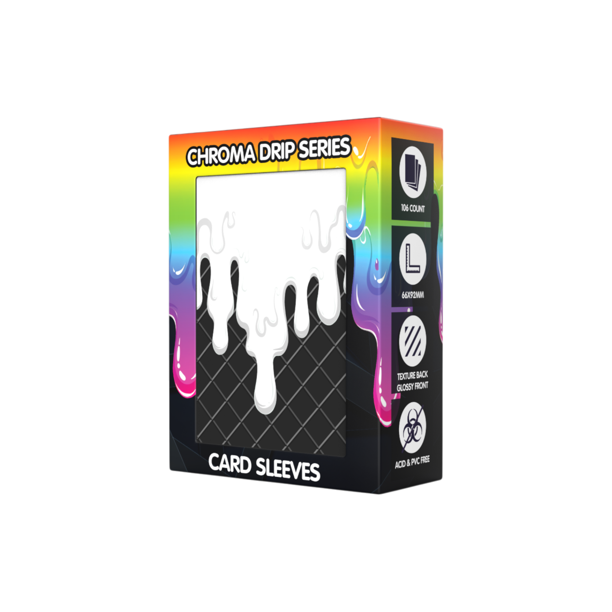 Realm Guard: Chroma Drip Art Sleeves - Arctic Flux