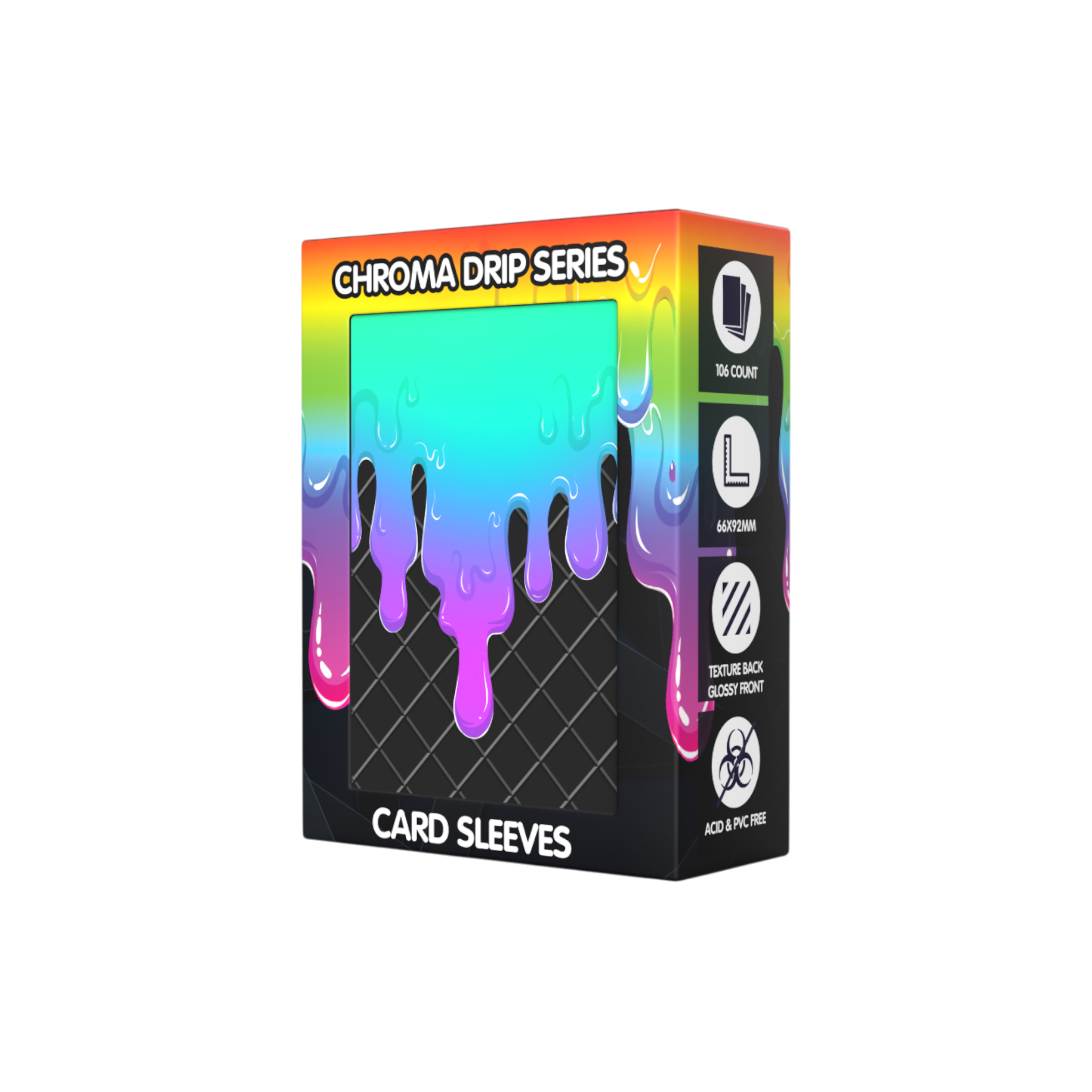 Realm Guard: Chroma Drip Art Sleeves - Liquid Prizm