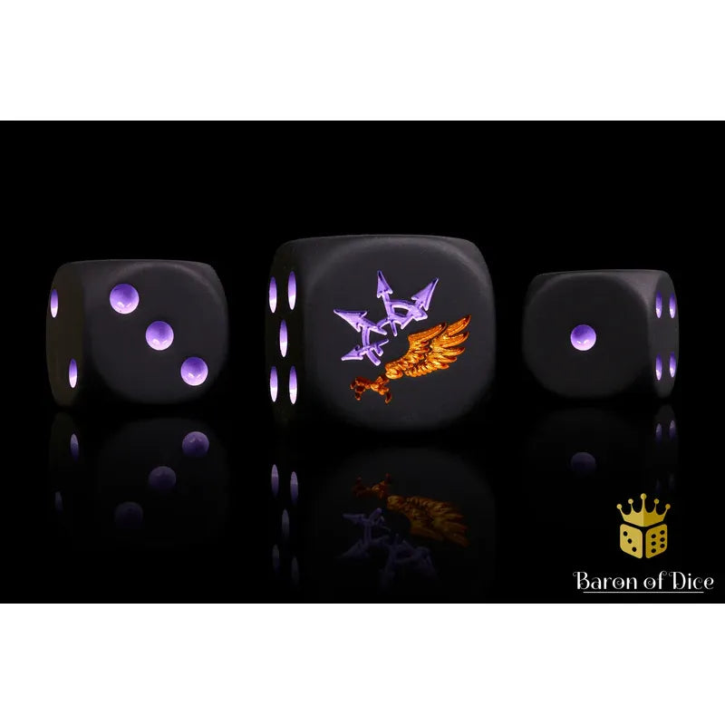 Baron of Dice: Children of Chaos Round Wargaming D6 Set 25c