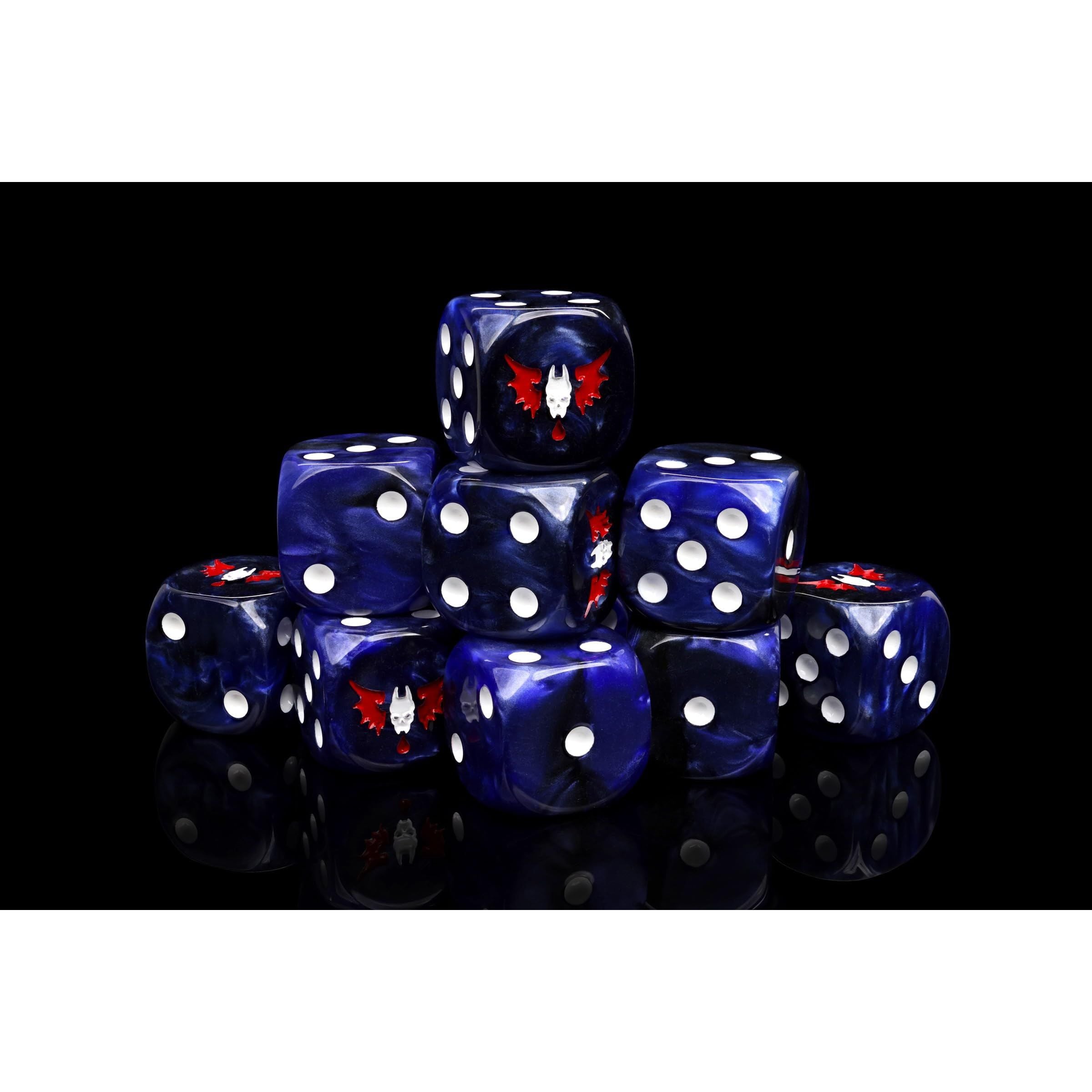 Baron of Dice: Claws of Midnight Round Wargaming D6 Set 25c