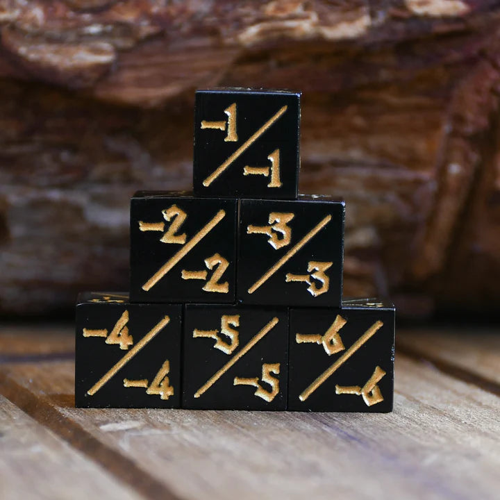 Counter Dice (Set of 6) [Styles Vary]