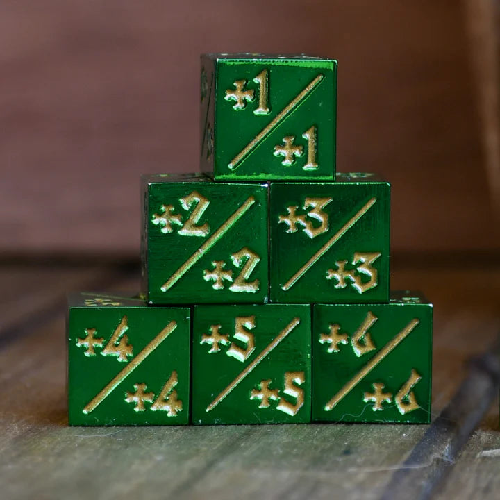 Counter Dice (Set of 6) [Styles Vary]