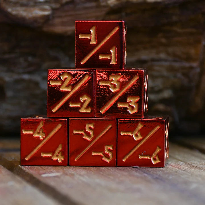 Counter Dice (Set of 6) [Styles Vary]