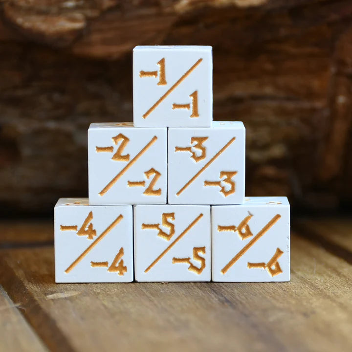 Counter Dice (Set of 6) [Styles Vary]