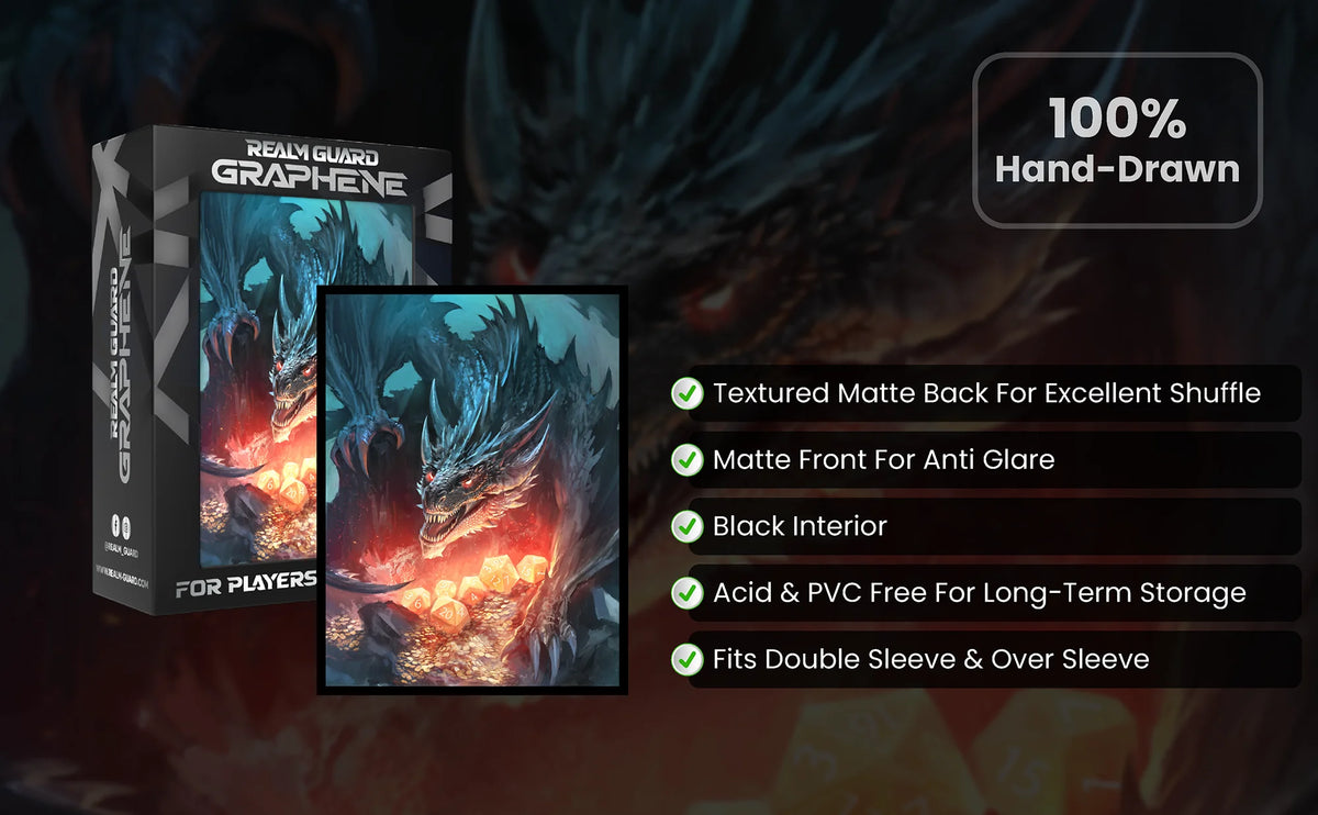 Realm Guard: Graphene Art Sleeves - D20 Guardian