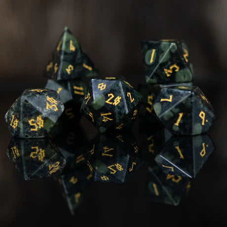 Kambaba Jasper - 7-set Stone Dice