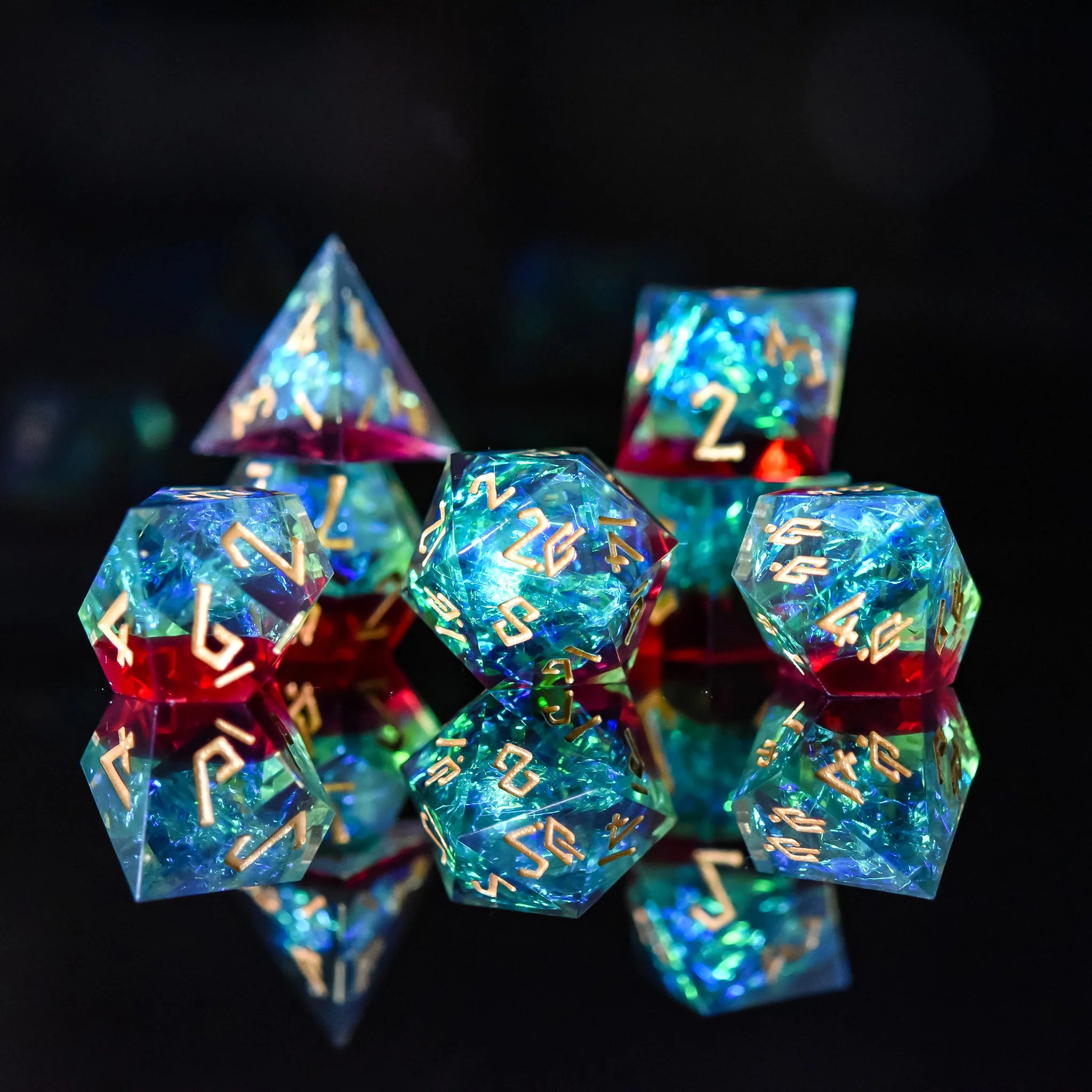 Eldritch Blast Sharp-Edged - 7-set Resin Dice