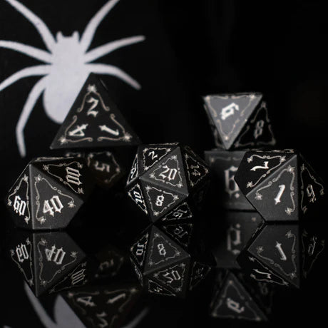 The Spider Aluminum - 7-set Metal Dice