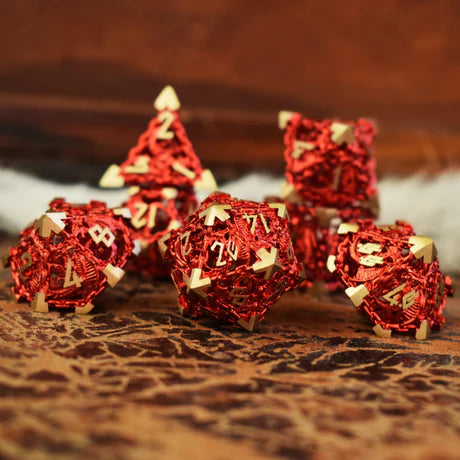 Dragon's Lair Hollow: Red - 7-set Metal Dice