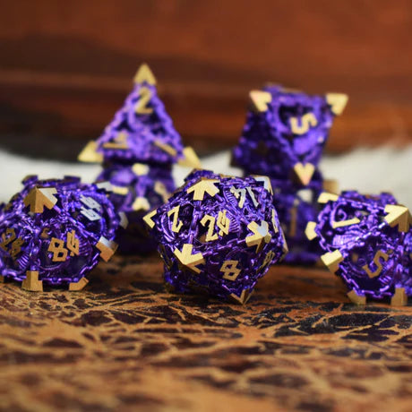 Dragon's Lair Hollow: Purple - 7-set Metal Dice