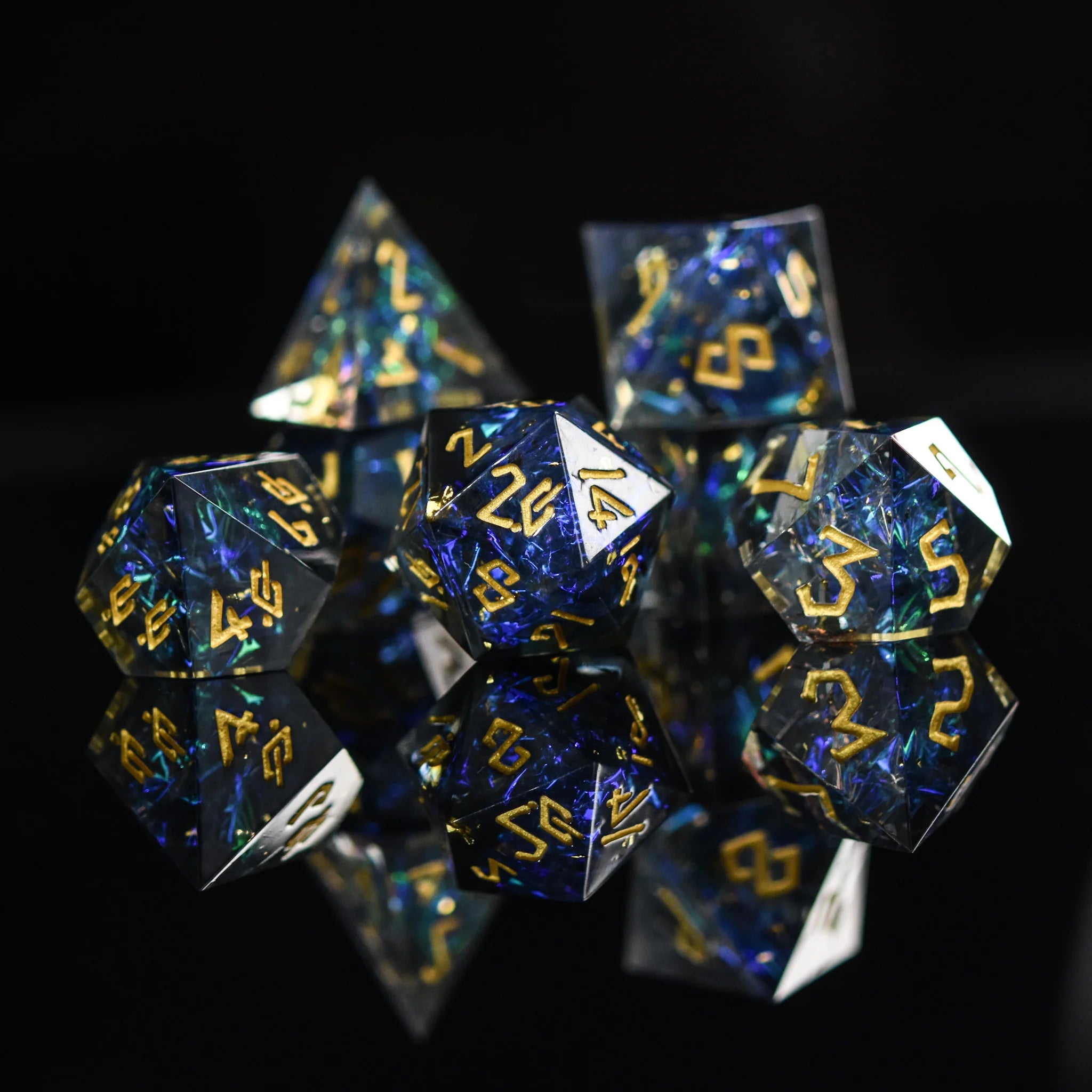 Dark Star Sharp-Edged - 7-set Resin Dice