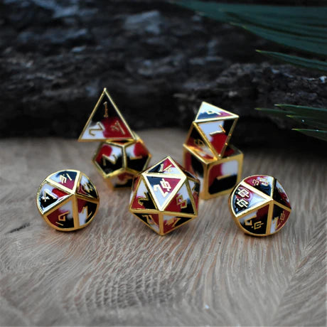 Queen's Gambit - 7-set Metal Dice