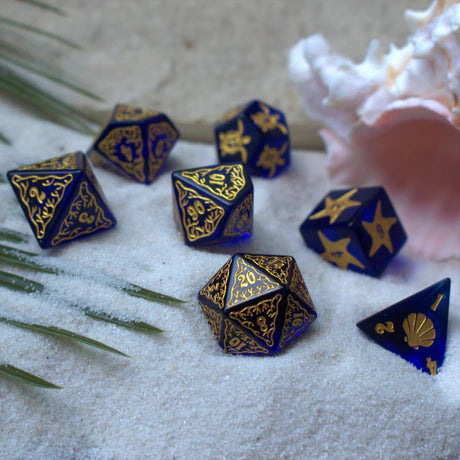 Glass Dice: Siren's Song: Deep Blue - 7-set