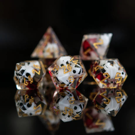 Bloody Corpse Sharp-Edged - 7-set Resin Dice