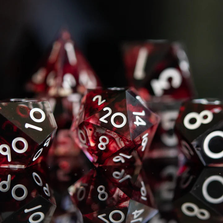 Misty Mountain - Bloodbath Sharp-Edged - 7-set Resin Dice