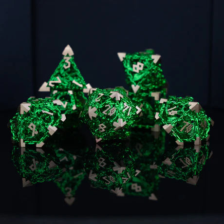 Dragon's Lair Hollow: Green - 7-set Metal Dice