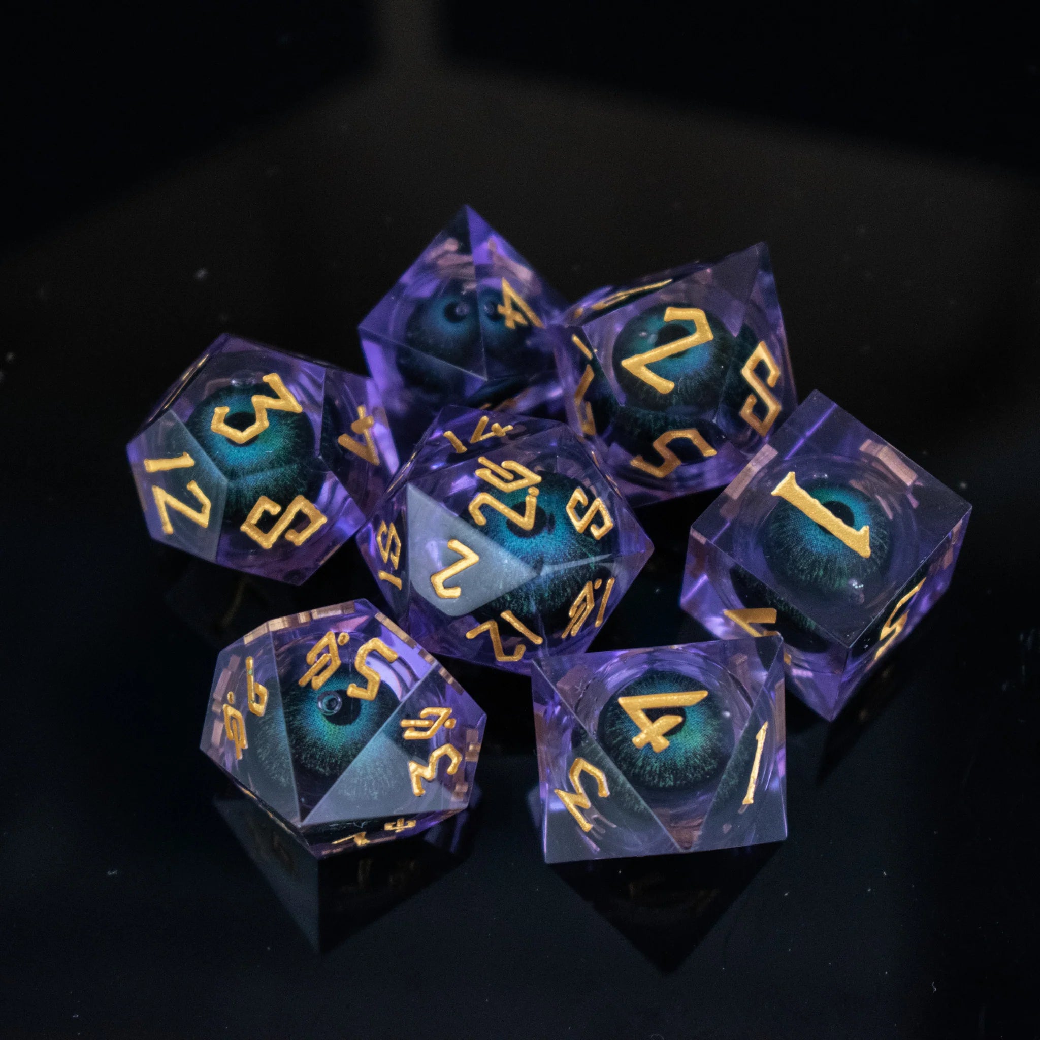 The Omnipotent - 7-set Liquid Core Dice