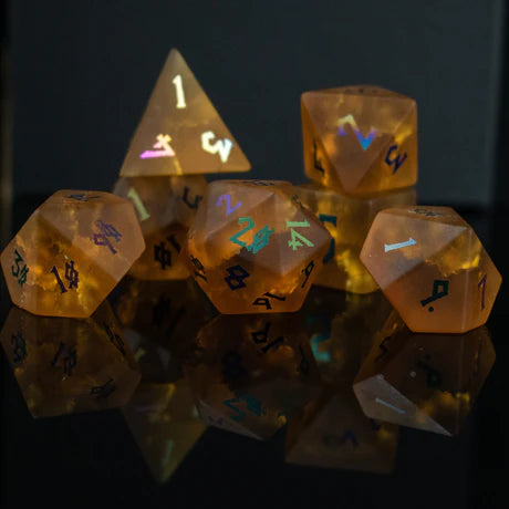 Gates of Helheim Iridescent Lava - 7-set Glass Dice