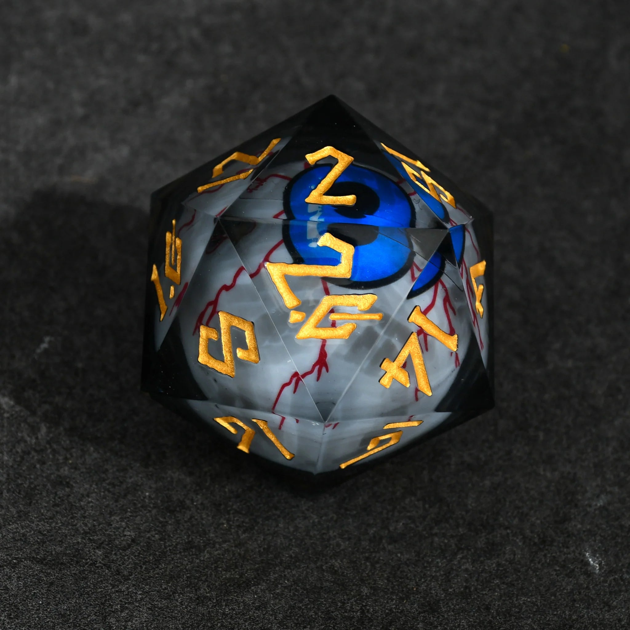 The Watcher: Blue-Eyed - 50mm D20 Liquid Core