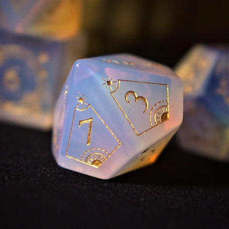 Fabled Mark: Opalite - 7-set Stone Dice