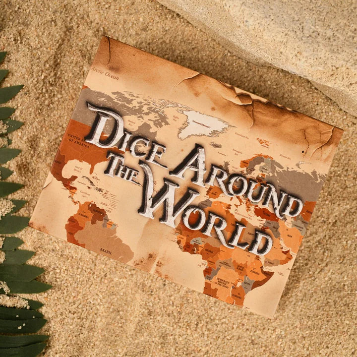 Misty Mountain - Nordic Black: Dice Around the World Collection - 7-set Shattered Glass Dice