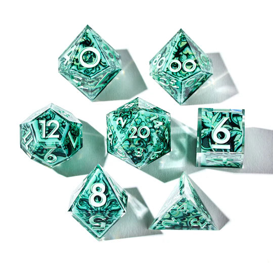 Jade 7-Piece Iconic Dice Set (Pre-Order)