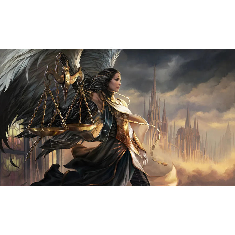 Magic the Gathering: Playmat: Magali Villeneuve: Seraph of the Scales (Stitched Edge Playmats)(Pre-Order)