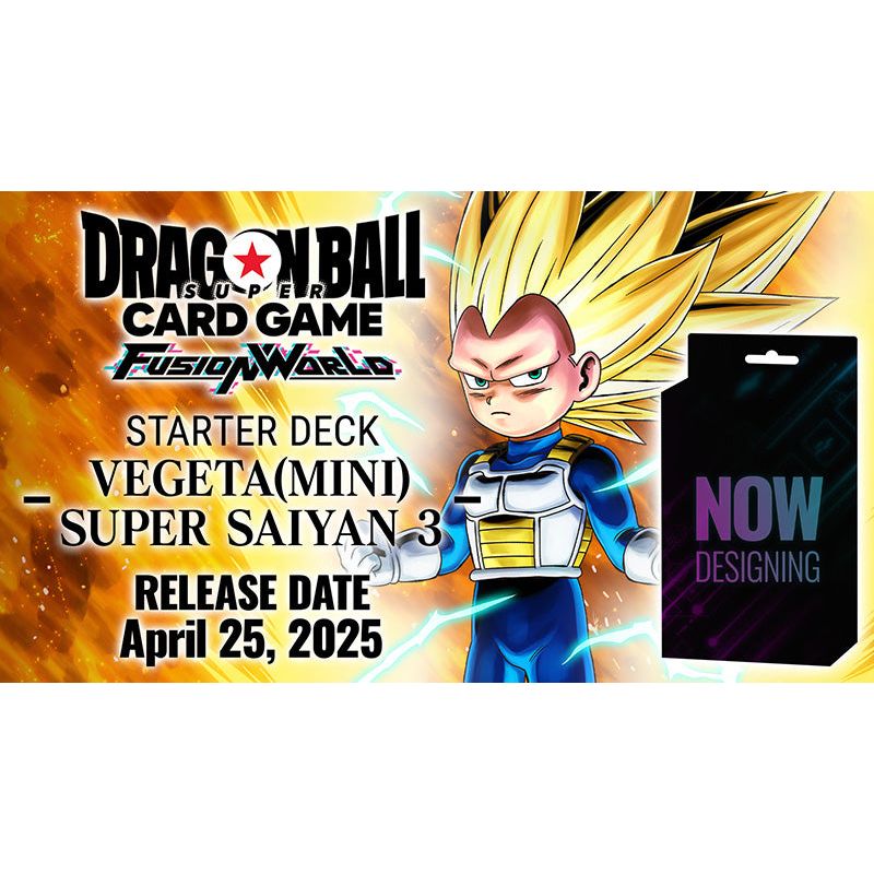 Dragon Ball Super TCG Fusion World: Mini Vegeta Starter Deck 08 (FS08) (Pre-Order Expected Release 04/25/2025 Release)