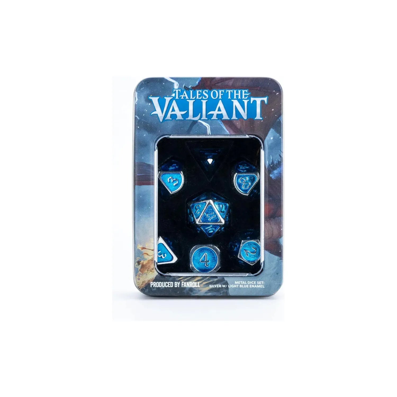 Tales of the Valiant RPG: Metal Polyhedral 7-Dice Set