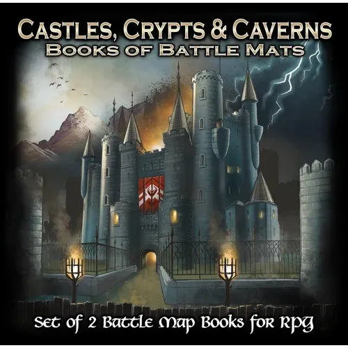 Books of Battle Mats: Castles, Crypts, & Caverns (Pre-Order)