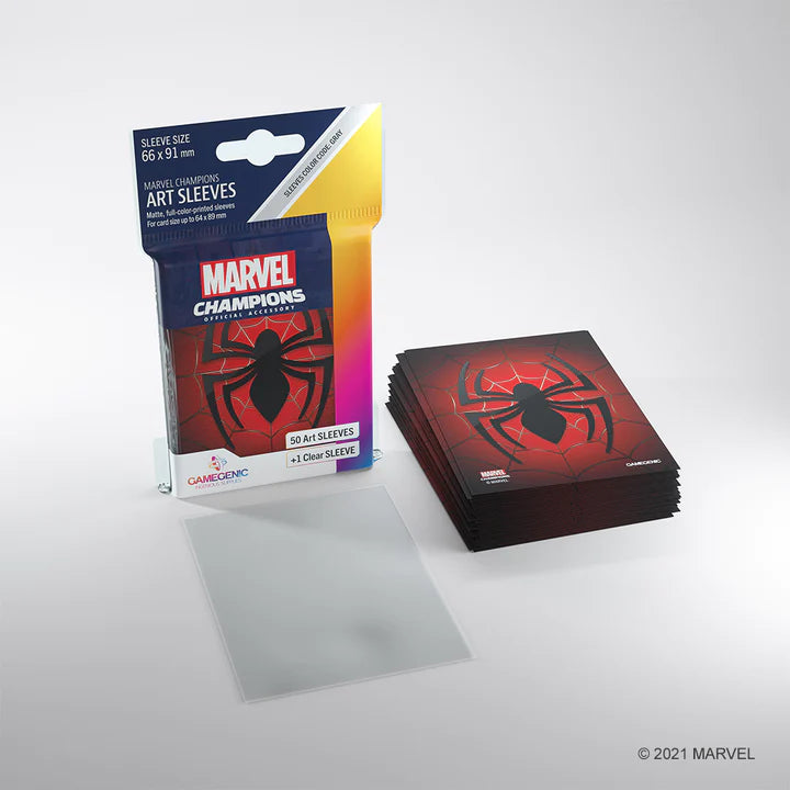 Marvel Champions: Card Sleeve Pack: Spider-Man 66x91mm (Pre-Order Restock)