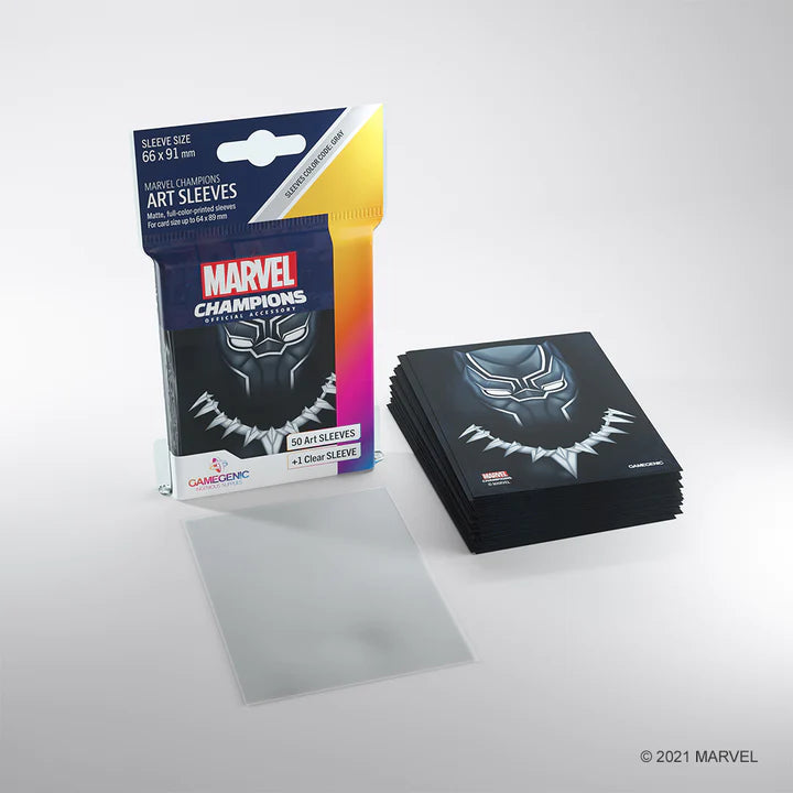 Marvel Champions: Card Sleeve Pack: Black Panther 66x91mm