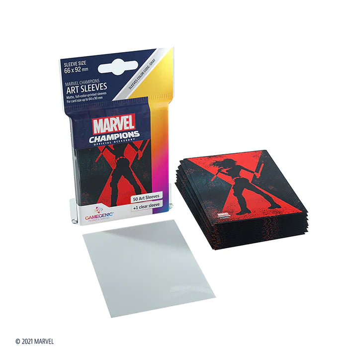 Marvel Champions: Card Sleeve Pack: Black Widow 66x92mm (Pre-Order Restock)