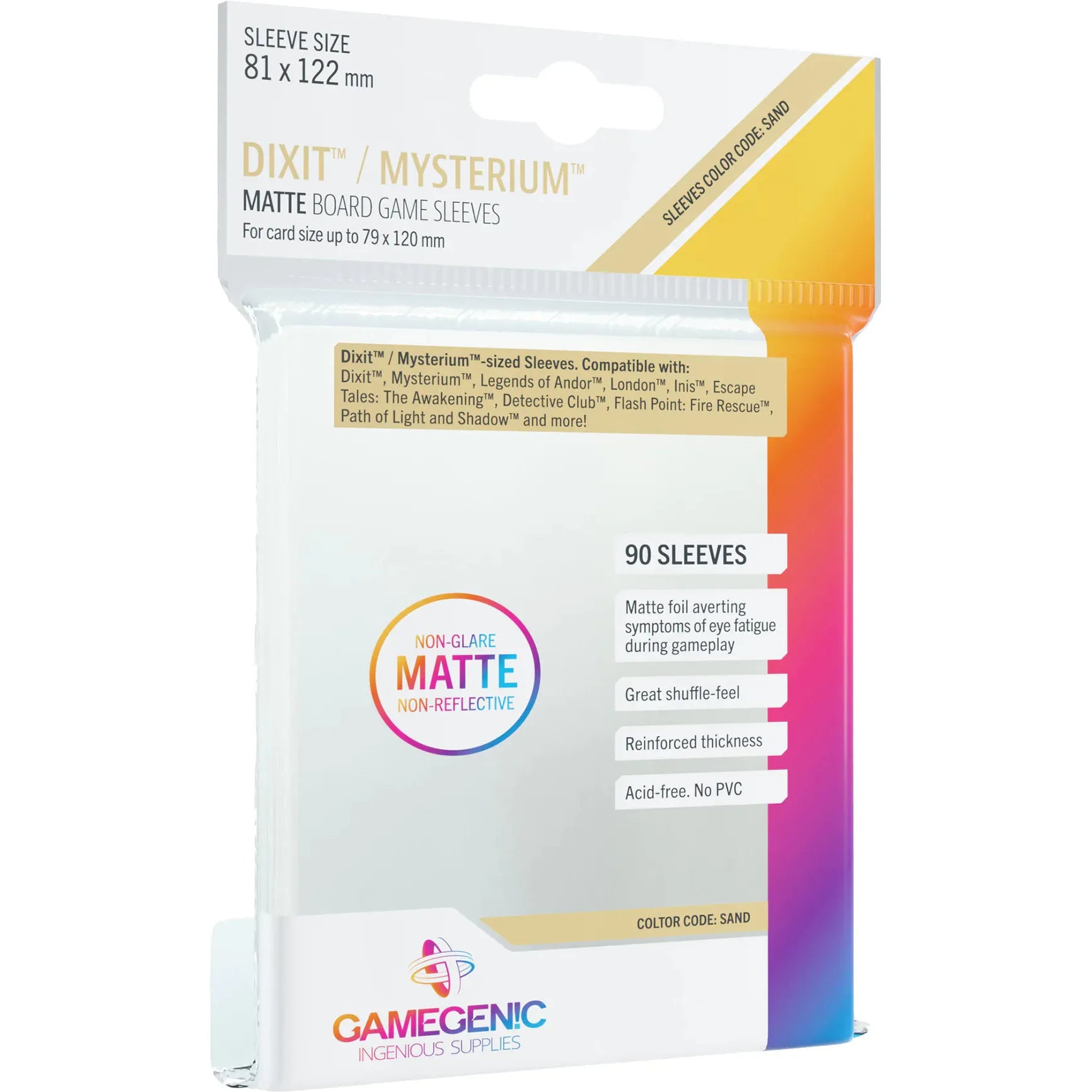 Gamegenic Matte Sleeves 90ct: Dixit 81 X 122mm