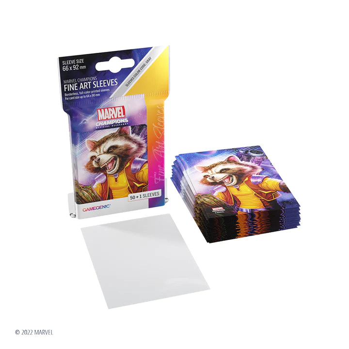 Marvel Champions: Card Sleeve Pack: Rocket Raccoon 66x92mm