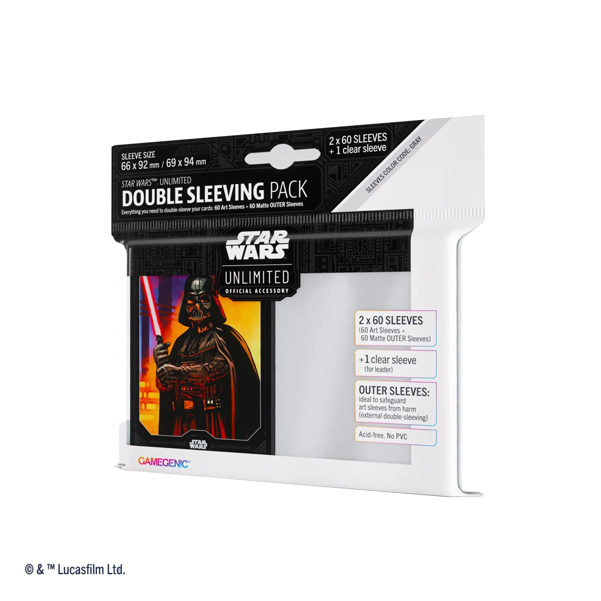 Star Wars Unlimited:Art Sleeves - Double Sleeving Pack - Darth Vader