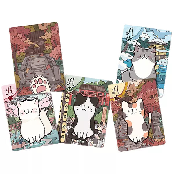 Playing Cats: Fall Cards