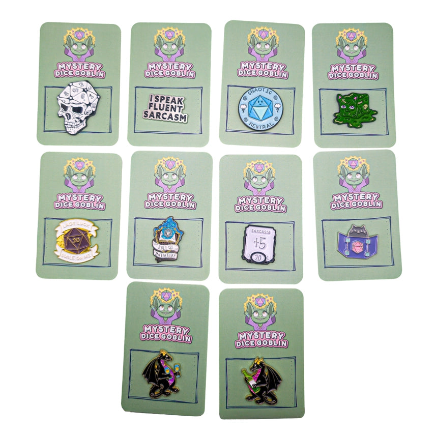Mystery Dice Goblin Pins [Various Styles]