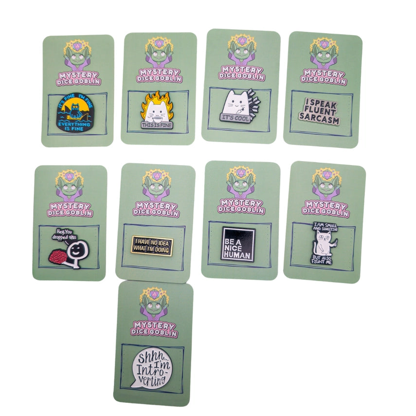 Mystery Dice Goblin Pins [Various Styles]